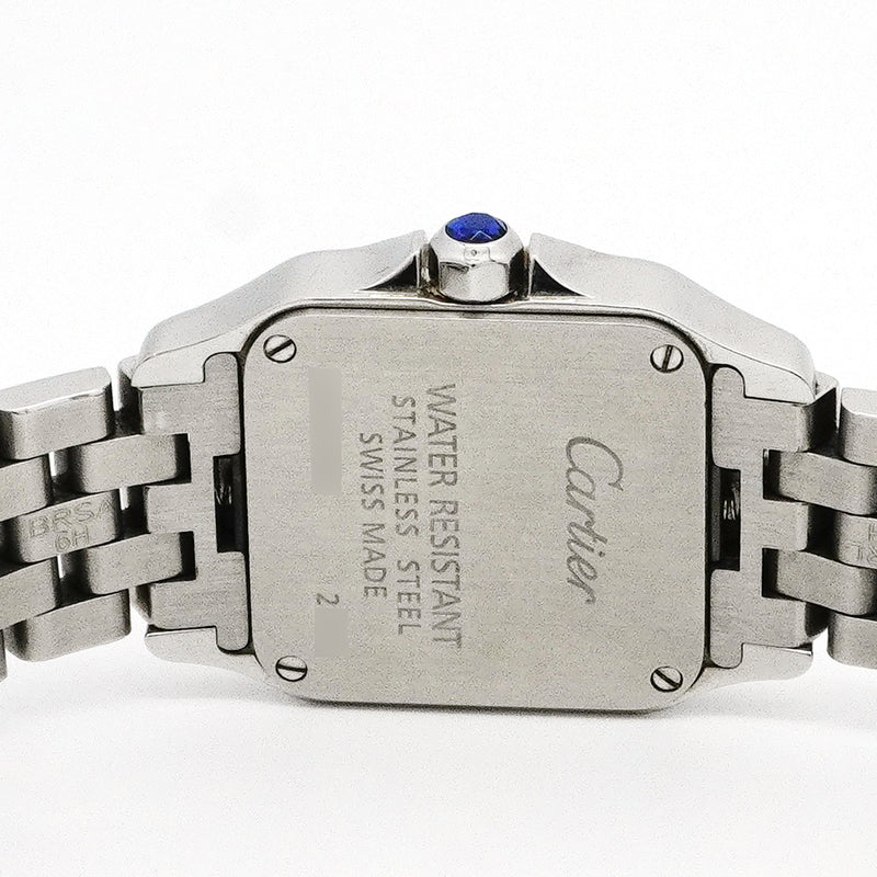 【6wid0258】カルティエ サントス ドゥモワゼル SM W25064Z5 アイボリー文字盤【中古】腕時計 レディース