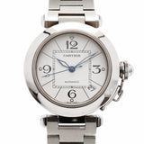 【6wid0275】カルティエ パシャC W31074M7 シルバー文字盤【中古】腕時計 メンズ
