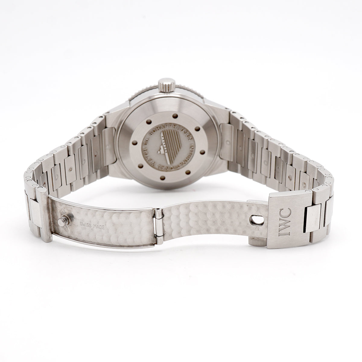 【6wid0281】IWC アイダブリューシー シャフハウゼン GST アクアタイマー IW353602 黒文字盤【中古】腕時計 メンズ