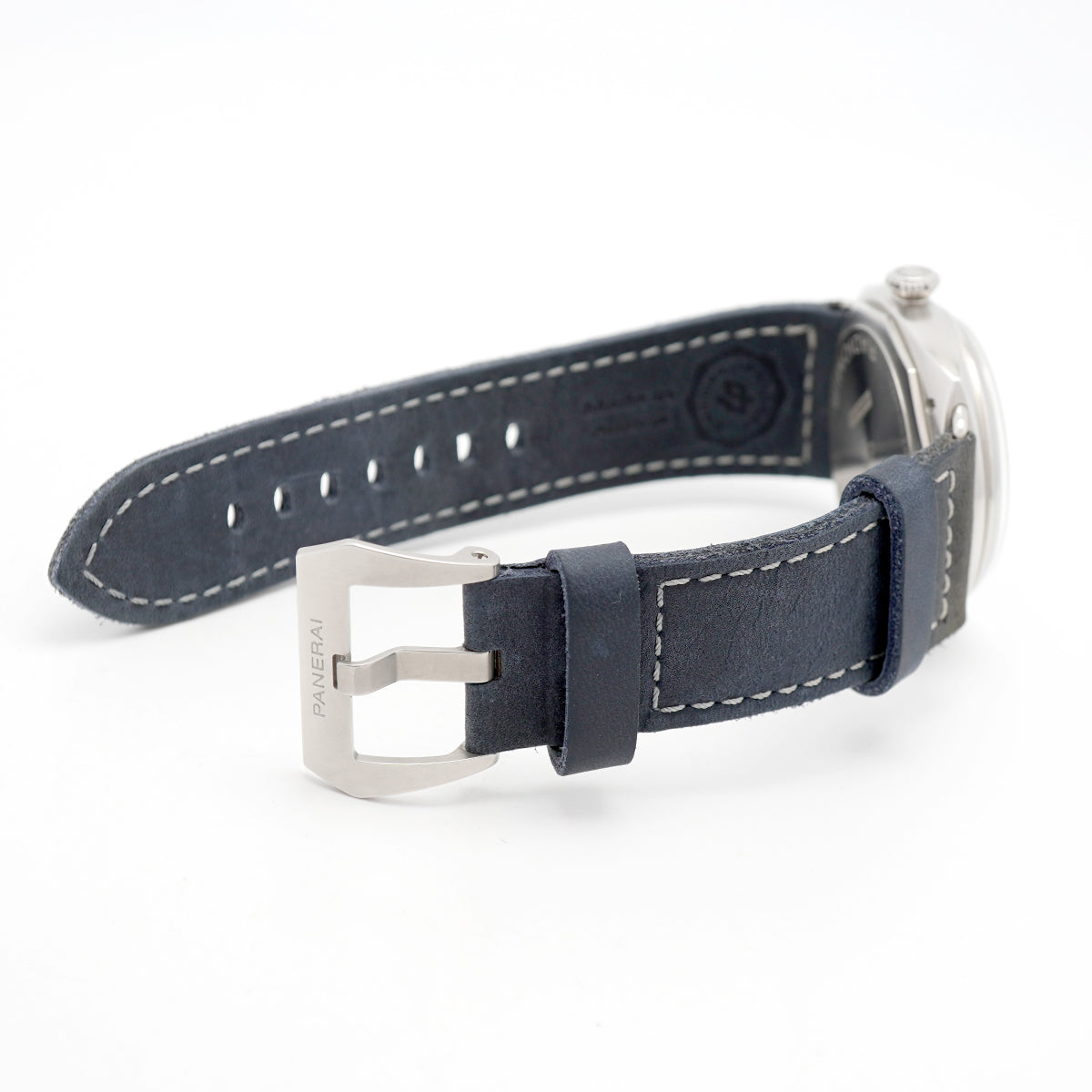 【6wid0284】オフィチーネ・パネライ ラジオミール トレ ジョルニ PAM01335 ネイビー文字盤【中古】腕時計 メンズ