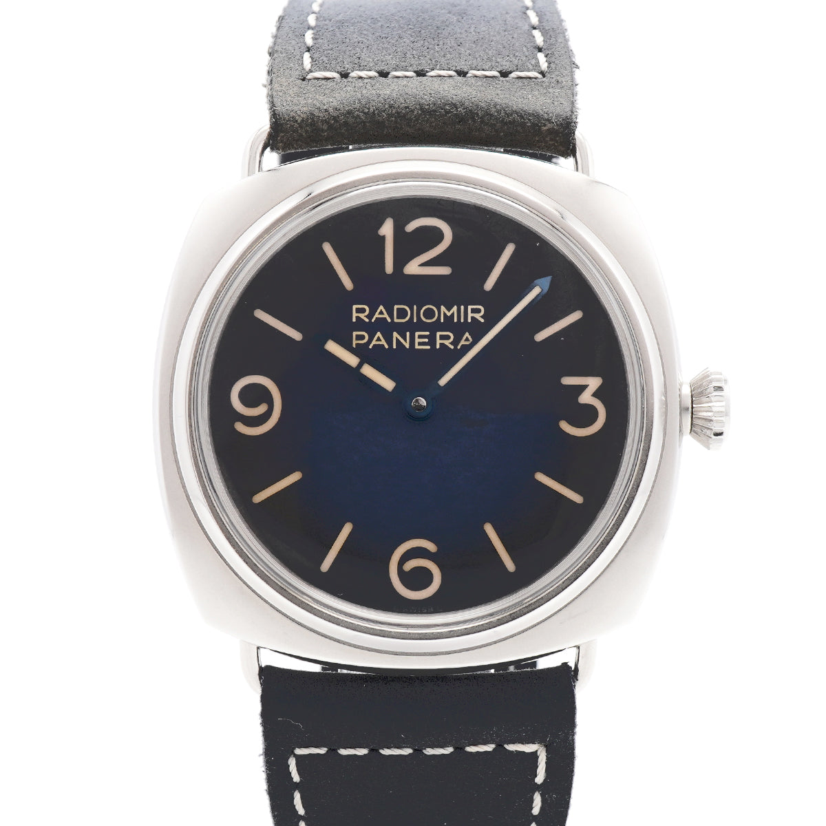 【6wid0284】オフィチーネ・パネライ ラジオミール トレ ジョルニ PAM01335 ネイビー文字盤【中古】腕時計 メンズ