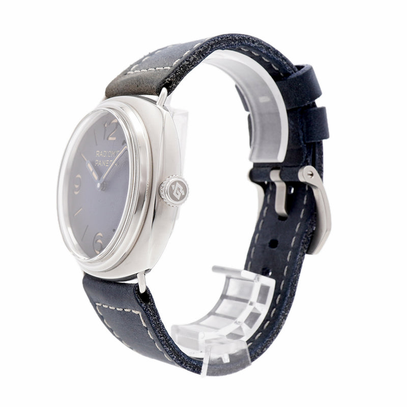 【6wid0284】オフィチーネ・パネライ ラジオミール トレ ジョルニ PAM01335 ネイビー文字盤【中古】腕時計 メンズ