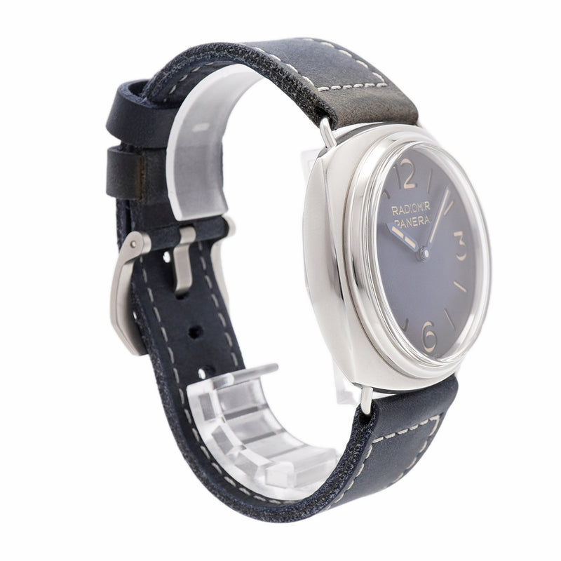 【6wid0284】オフィチーネ・パネライ ラジオミール トレ ジョルニ PAM01335 ネイビー文字盤【中古】腕時計 メンズ