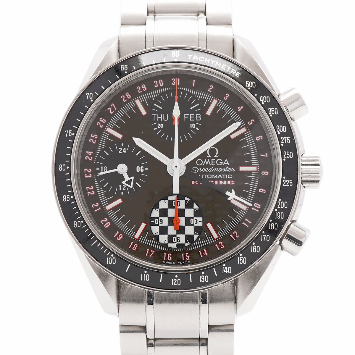 【6wid0286】オメガ スピードマスター レーシング シューマッハ 3529.50 黒文字盤【中古】腕時計 メンズ