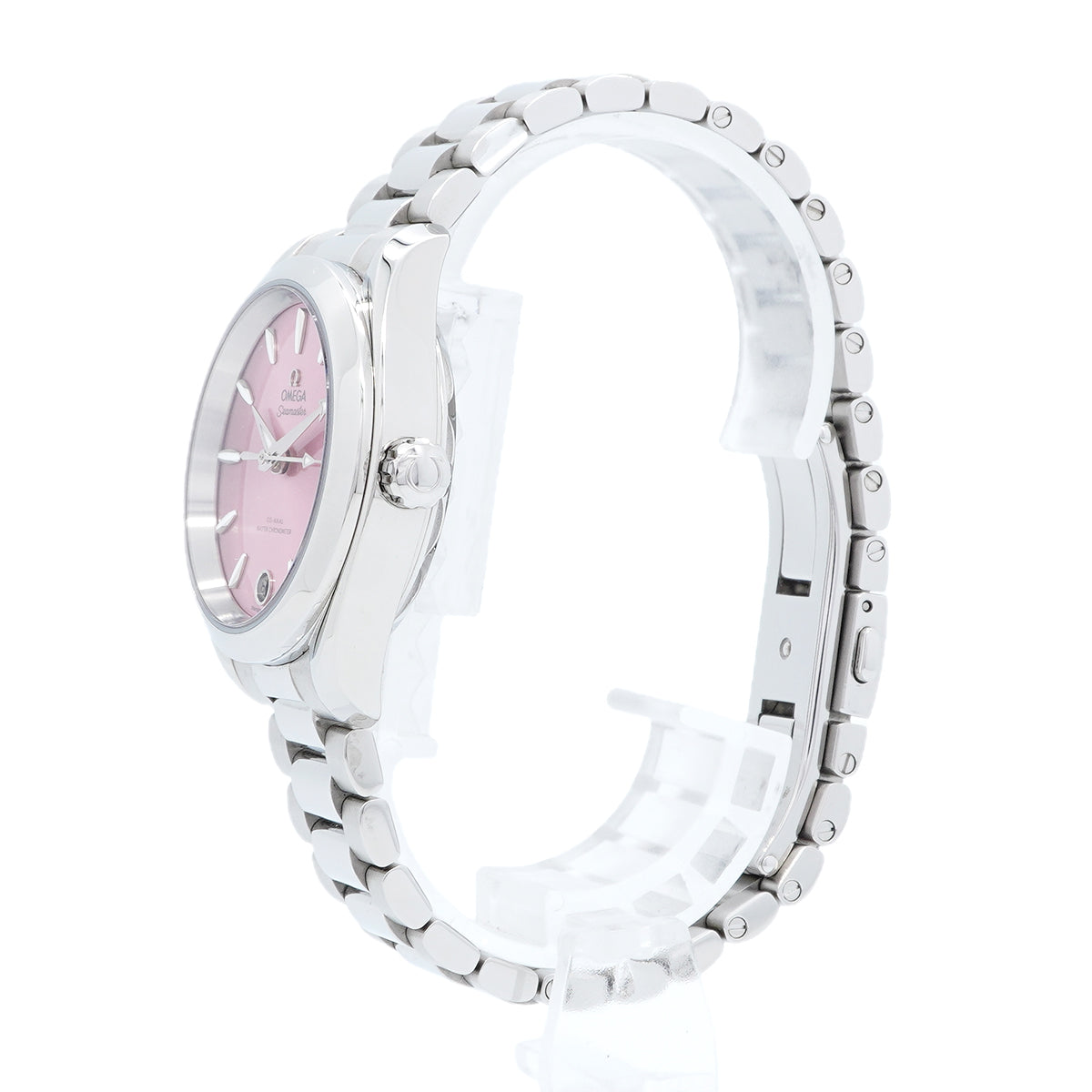 【6wid0287】オメガ シーマスター アクアテラ 220.10.34.20.10.003 ピンク文字盤【中古】腕時計 メンズ レディース ユニセックス
