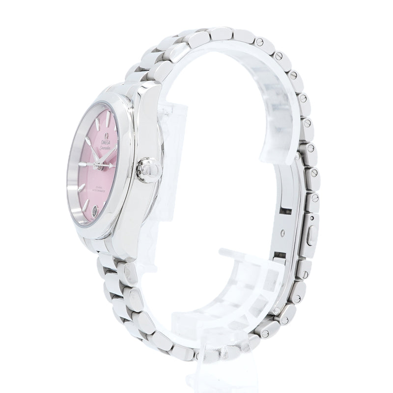 【6wid0287】オメガ シーマスター アクアテラ 220.10.34.20.10.003 ピンク文字盤【中古】腕時計 メンズ レディース ユニセックス
