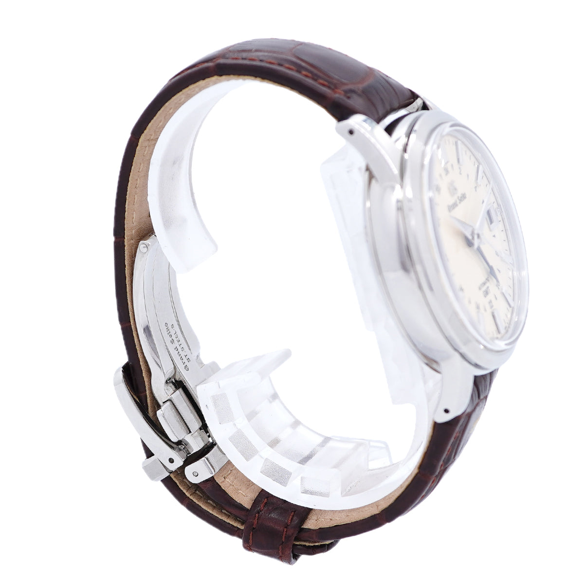 【6wid0289】セイコー グランドセイコー エレガンスコレクション GMT SBGM221/9S66-00A0 ベージュ文字盤【中古】腕時計 メンズ