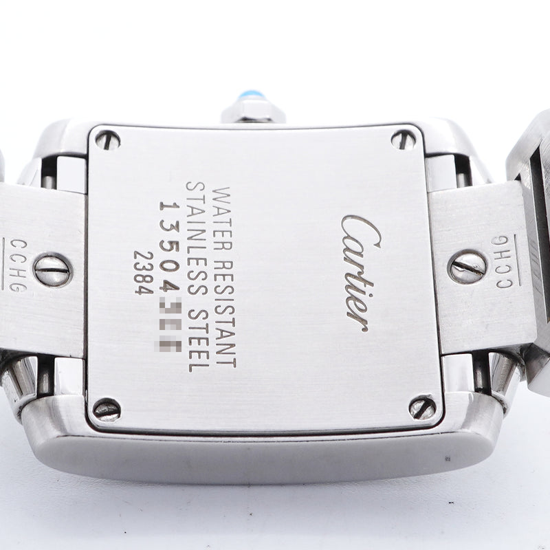 【6wid0292】カルティエ タンクフランセーズ SM W51008Q3 アイボリー文字盤【中古】腕時計 レディース