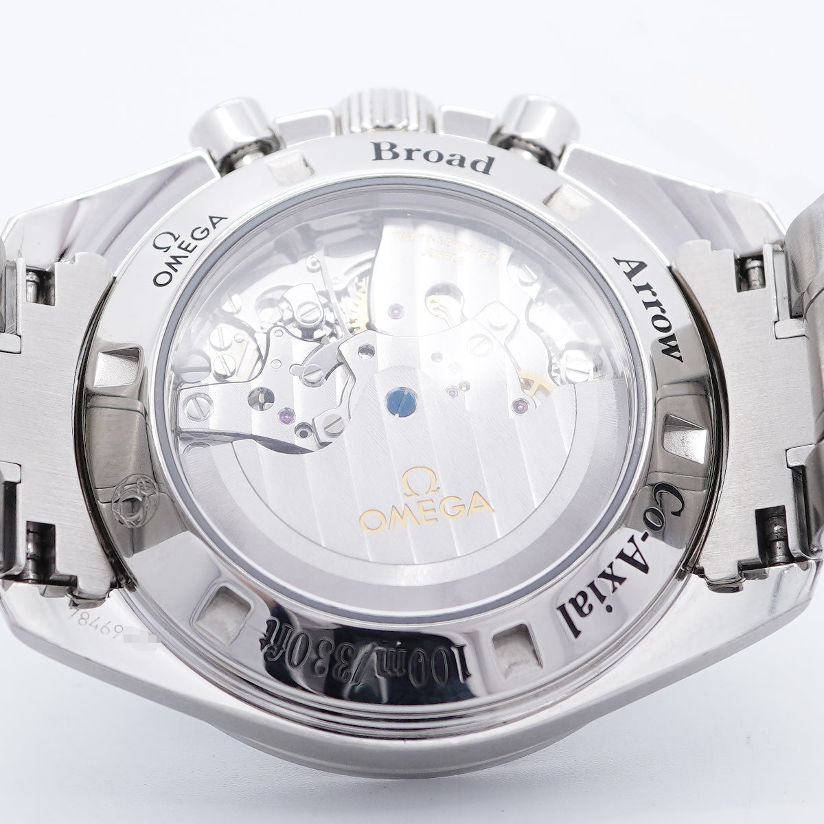 【6wid0293】オメガ スピードマスター ブロードアロー 321.10.42.50.01.001 黒文字盤【中古】腕時計 メンズ