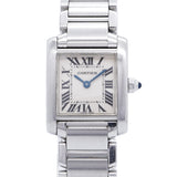 【6wid0296】カルティエ タンクフランセーズ SM W51008Q3 アイボリー文字盤【中古】腕時計 レディース