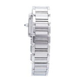 【6wid0296】カルティエ タンクフランセーズ SM W51008Q3 アイボリー文字盤【中古】腕時計 レディース