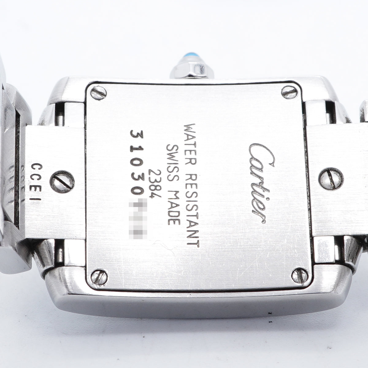 【6wid0296】カルティエ タンクフランセーズ SM W51008Q3 アイボリー文字盤【中古】腕時計 レディース