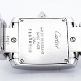 【6wid0296】カルティエ タンクフランセーズ SM W51008Q3 アイボリー文字盤【中古】腕時計 レディース
