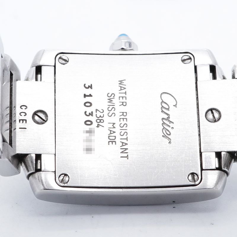【6wid0296】カルティエ タンクフランセーズ SM W51008Q3 アイボリー文字盤【中古】腕時計 レディース