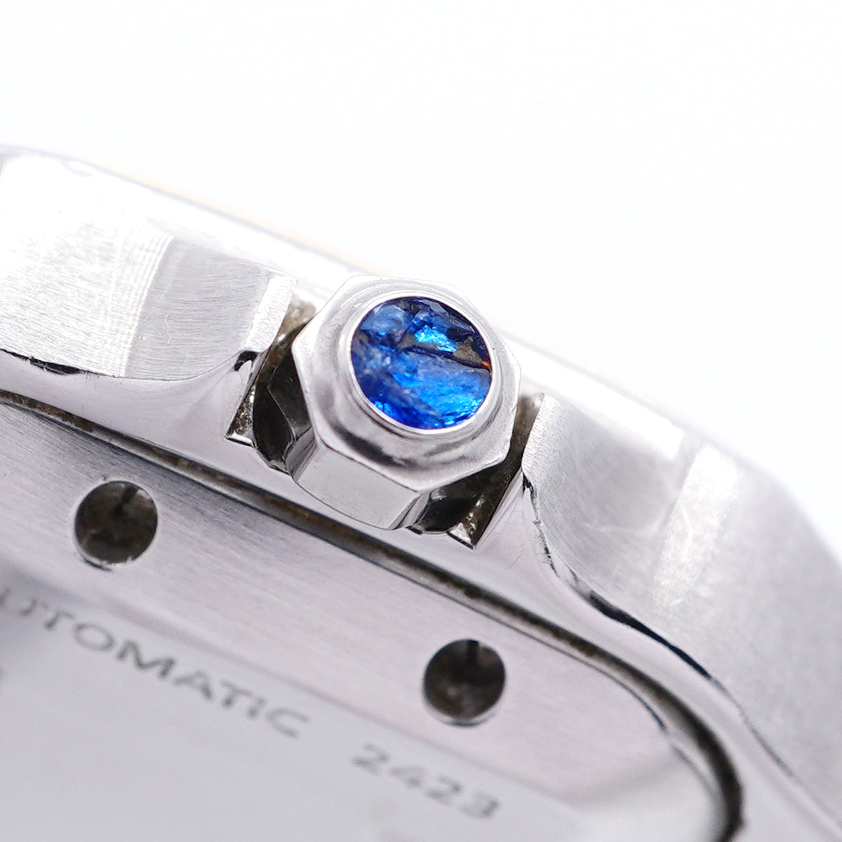 【6wid0297】カルティエ サントスガルベ SM W20057C4 シルバー文字盤【中古】腕時計 レディース