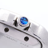 【6wid0297】カルティエ サントスガルベ SM W20057C4 シルバー文字盤【中古】腕時計 レディース