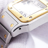 【6wid0297】カルティエ サントスガルベ SM W20057C4 シルバー文字盤【中古】腕時計 レディース
