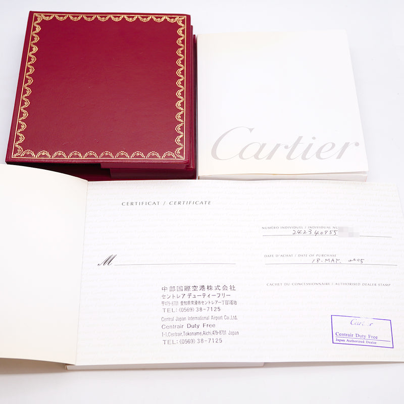 【6wid0297】カルティエ サントスガルベ SM W20057C4 シルバー文字盤【中古】腕時計 レディース