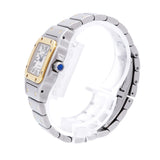 【6wid0297】カルティエ サントスガルベ SM W20057C4 シルバー文字盤【中古】腕時計 レディース