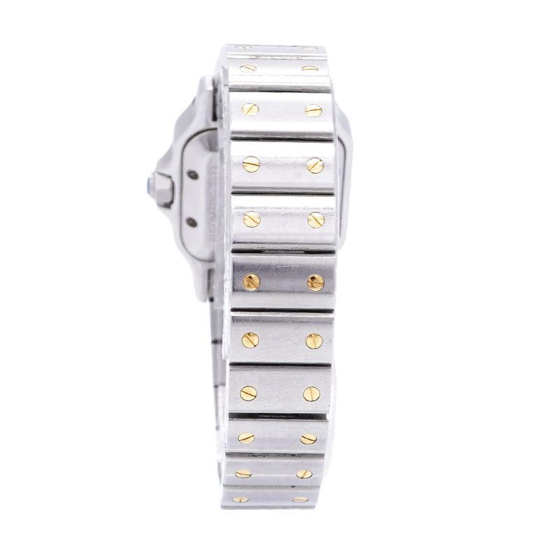 【6wid0297】カルティエ サントスガルベ SM W20057C4 シルバー文字盤【中古】腕時計 レディース