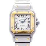 【6wid0297】カルティエ サントスガルベ SM W20057C4 シルバー文字盤【中古】腕時計 レディース