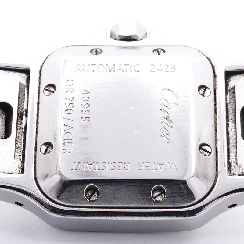 【6wid0297】カルティエ サントスガルベ SM W20057C4 シルバー文字盤【中古】腕時計 レディース
