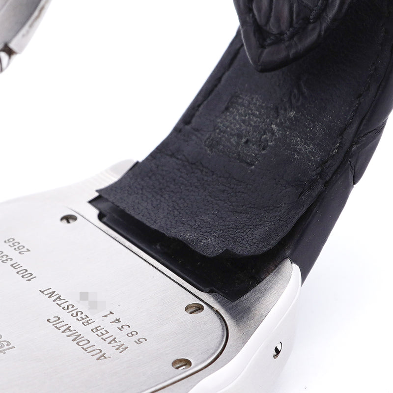 【6wid0308】カルティエ サントス100 LM W20072X7 シルバー文字盤【中古】腕時計 メンズ