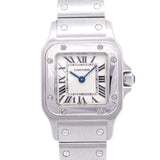【6wid0309】カルティエ サントスガルベ SM W20056D6 シルバー文字盤【中古】腕時計 レディース