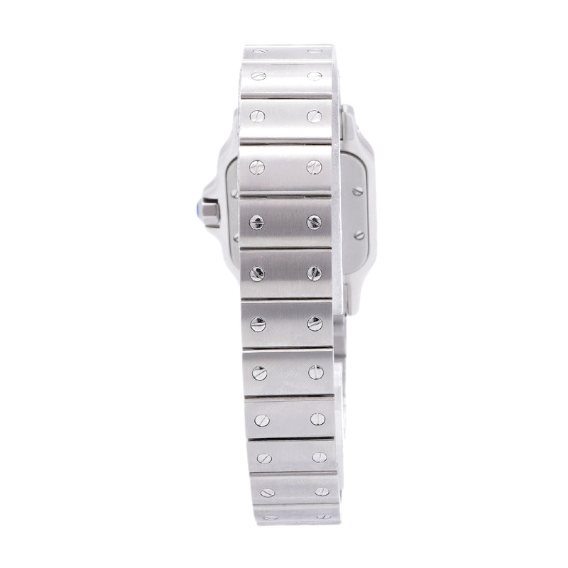 【6wid0309】カルティエ サントスガルベ SM W20056D6 シルバー文字盤【中古】腕時計 レディース