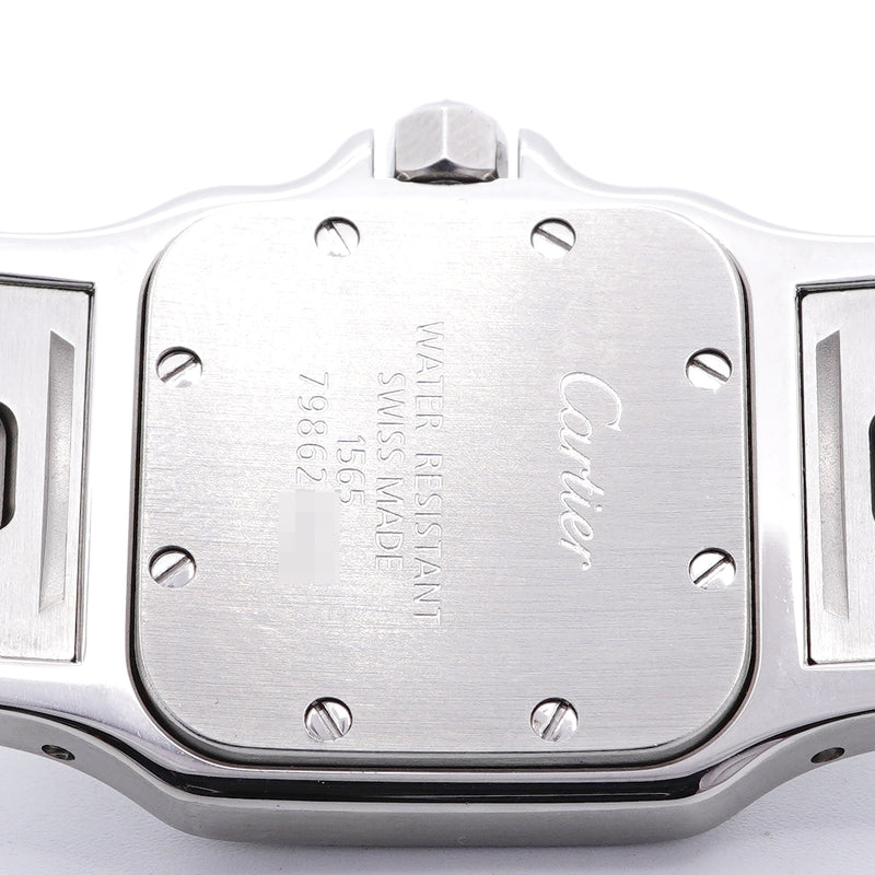 【6wid0309】カルティエ サントスガルベ SM W20056D6 シルバー文字盤【中古】腕時計 レディース