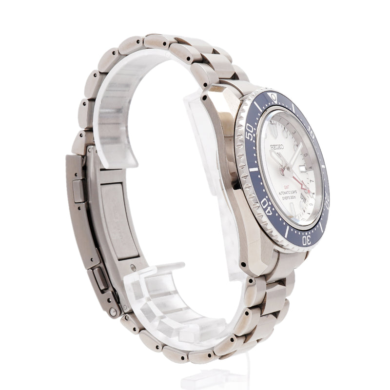 【6wka0028】セイコー プロスペックス ダイバースキューバ GMT SBEJ029/6R54-00P0 シルバー文字盤【中古】腕時計 メンズ
