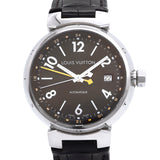 【6wka0064】ルイヴィトン タンブール GMT Q1131 ブラウン文字盤【中古】腕時計 メンズ