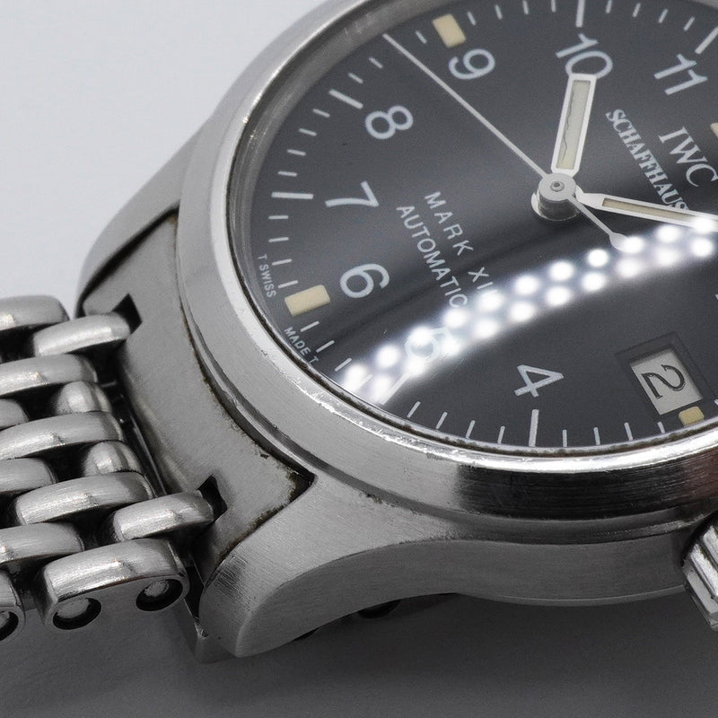 【6wkb0089】IWC アイダブリューシー シャフハウゼン マークXII IW442102 黒文字盤【中古】腕時計 レディース