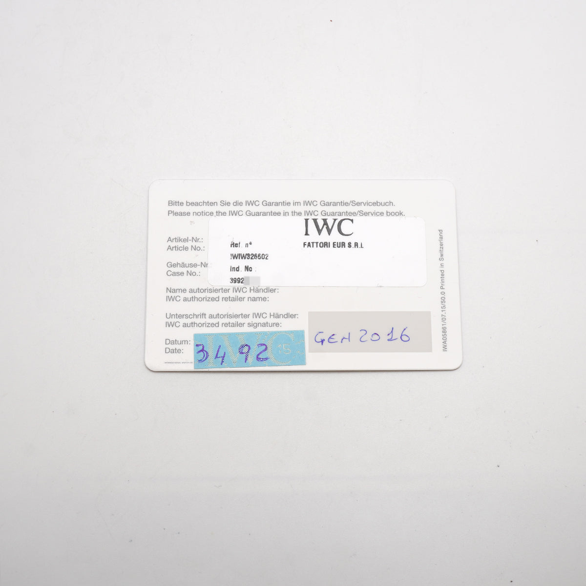 【6wkb0099】IWC アイダブリューシー シャフハウゼン ポルトギーゼ ヨットクラブ ワールドタイマー IW326602 グレー文字盤【中古】腕時計 メンズ