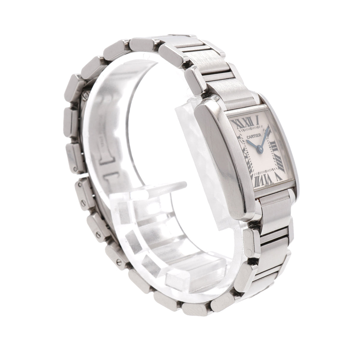 【6wkb0127】カルティエ タンクフランセーズ SM W51008Q3 アイボリー文字盤【中古】腕時計 レディース