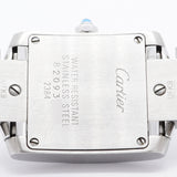 【6wkc0142】カルティエ タンクフランセーズ SM W51008Q3 アイボリー文字盤【中古】腕時計 レディース