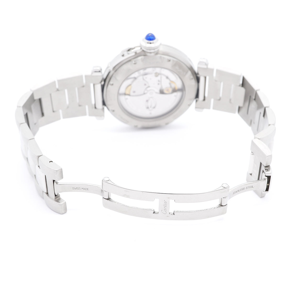 【6wkc0150】カルティエ パシャ デイト W31031H3 シルバー文字盤【中古】腕時計 メンズ