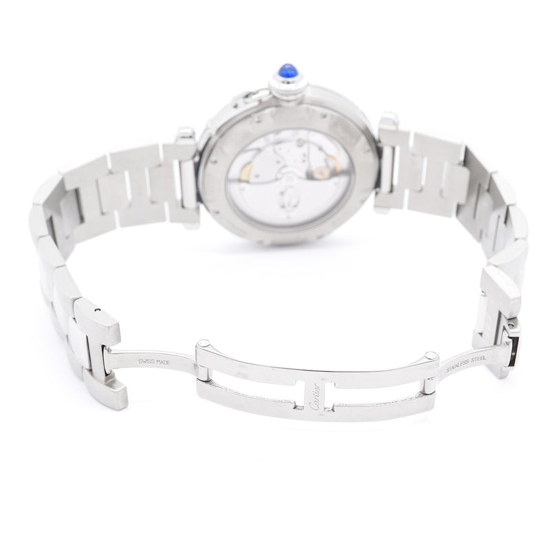 【6wkc0150】カルティエ パシャ デイト W31031H3 シルバー文字盤【中古】腕時計 メンズ