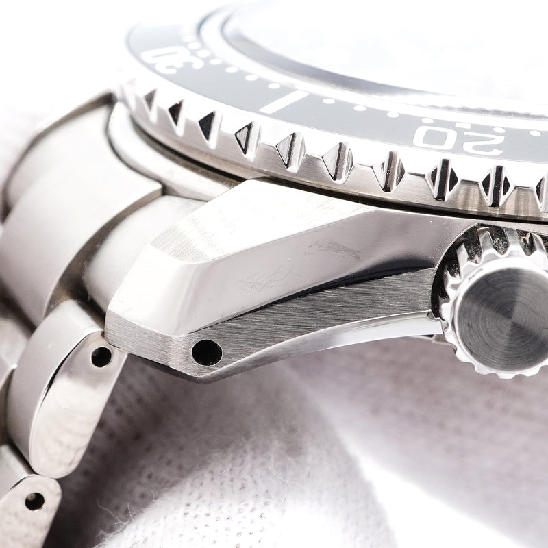 【6wkc0152】セイコー プロスペックス ダイバースキューバ GMT SBEJ011/6R54-00D0 黒文字盤【中古】腕時計 メンズ