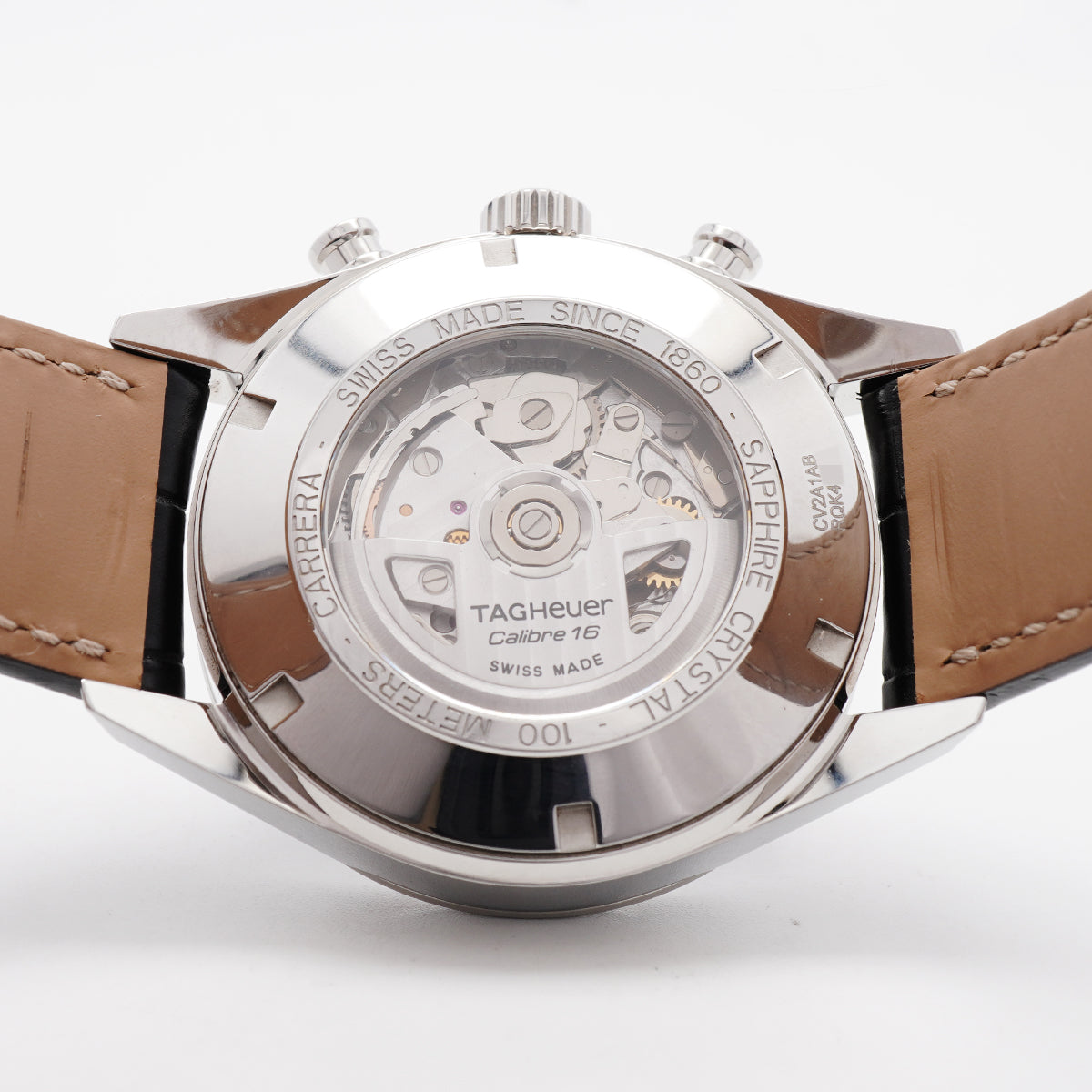 【6wkc0170】タグホイヤー カレラ キャリバー16 CV2A1AB 黒文字盤【中古】腕時計 メンズ