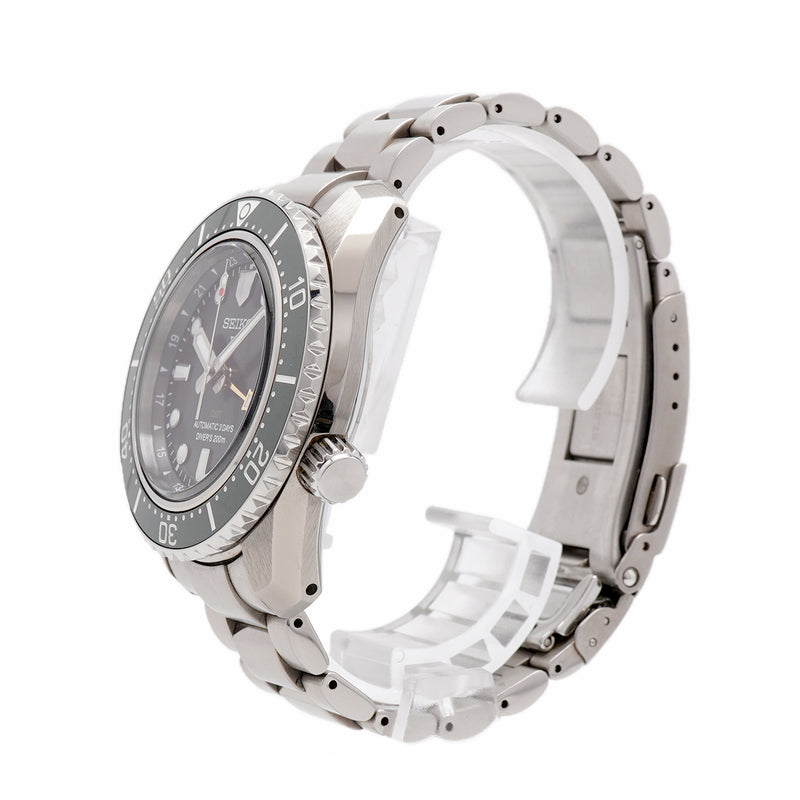 【6wkc0171】セイコー プロスペックス ダイバースキューバ GMT SBEJ009/6R54-00D0 グリーン文字盤【中古】腕時計 メンズ