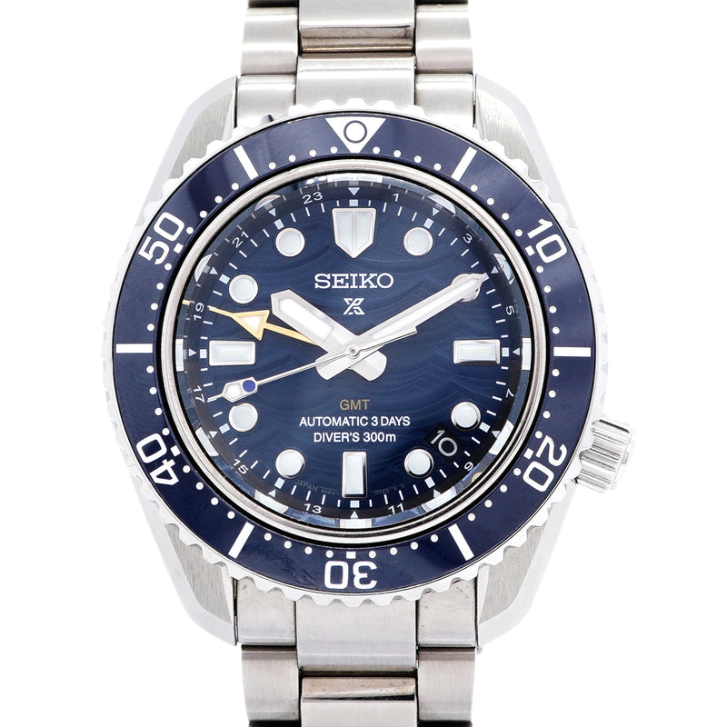 【6wkc0183】セイコー プロスペックス ダイバースキューバ GMT SBEJ027/6R54-00N0 青文字盤【中古】腕時計 メンズ
