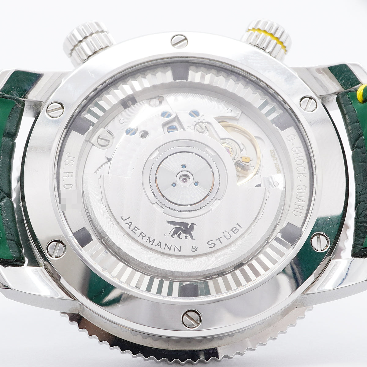 【6wkc0190】ヤーマン＆ストゥービ ロイヤルオープン コースタイマー GMT RCB1 グリーン文字盤【中古】腕時計 メンズ