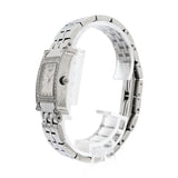 【6wkc0218】エルメス Hウォッチ ダイヤベゼル HH1.230 シルバー文字盤【中古】腕時計 レディース