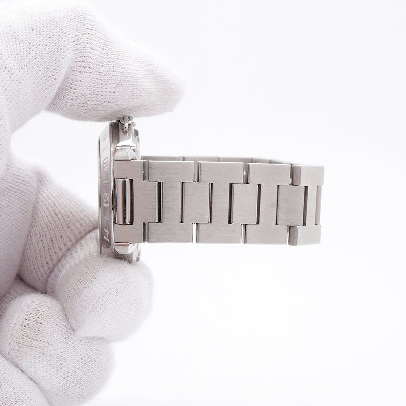 【6wkd0220】カルティエ パシャC メリディアン GMT W31029M7 シルバー文字盤【中古】腕時計 ボーイズ