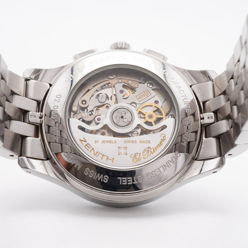 【6wkd0245】ゼニス クラス エルプリメロ 02.0501.400 黒文字盤【中古】腕時計 メンズ