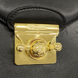 【6fc4655】サルヴァトーレフェラガモ リュック・デイパック レザー ブラック ゴールド金具【中古】レディース