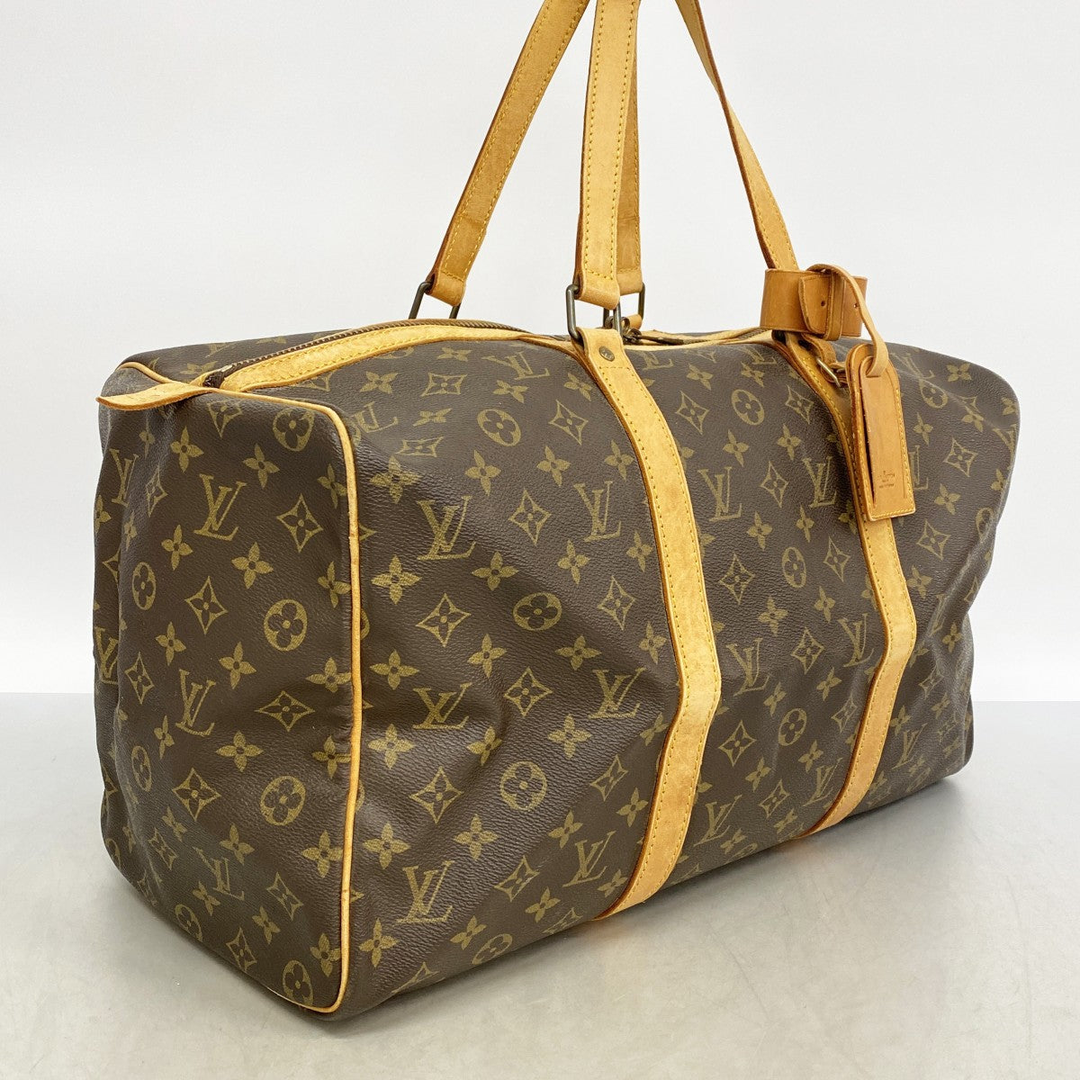 【6fb2661】ルイヴィトン ボストンバッグ モノグラム サックスプール45 M41624 ブラウン【中古】メンズ レディース ユニセックス