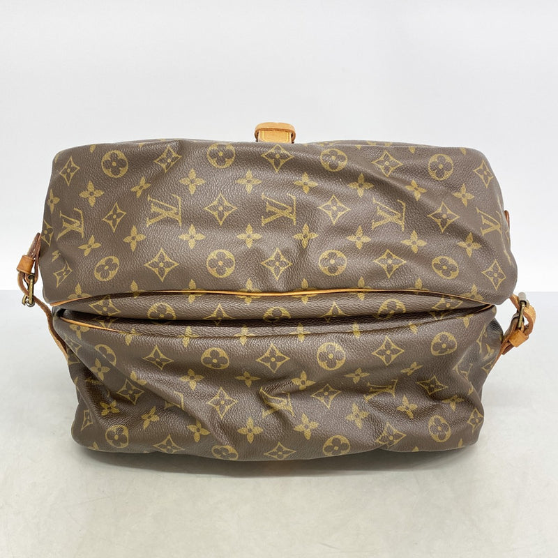 【6fb2659】ルイヴィトン ショルダーバッグ モノグラム ソミュール35 M42254 ブラウン【中古】レディース