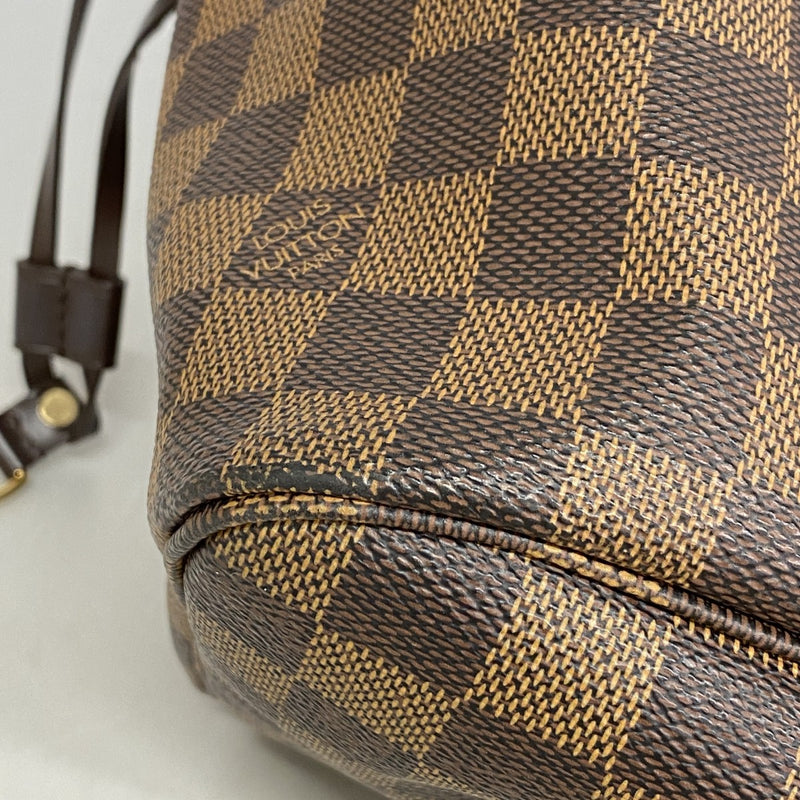 【6fb2654】ルイヴィトン トートバッグ ダミエ ネヴァーフルMM N51105 エベヌ【中古】レディース